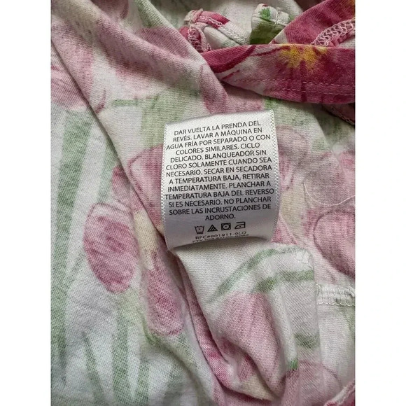 White Stag | Women's Floral Rhinestone Strawberry Patch Short Sleeve Top | XXL - Picture 5 of 5